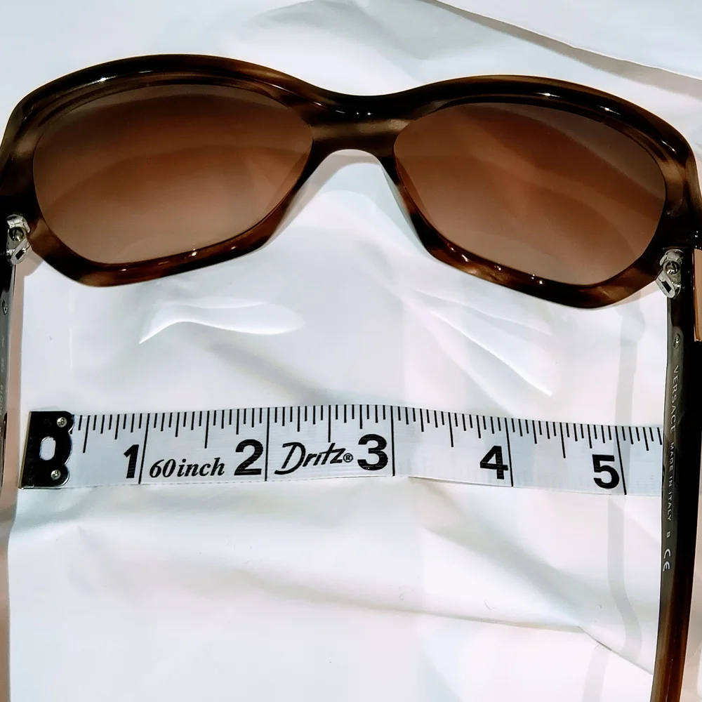 VERSACE Women's Tortoiseshell Sunglasses with Gold‎ & Rhinestone Accents